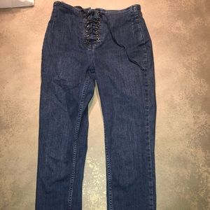 Free people lace up jeans